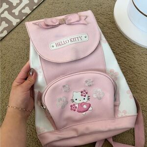 Hello Kitty Pink and White Floral Backpack